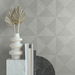 Stacy Garcia Home Peel &amp; Stick Geo Inlay Lunar Grey Wallpaper thumbnail image 3 of 4