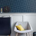 Stacy Garcia Home Peel &amp; Stick Geo Inlay Denim Blue Wallpaper thumbnail image 3 of 4