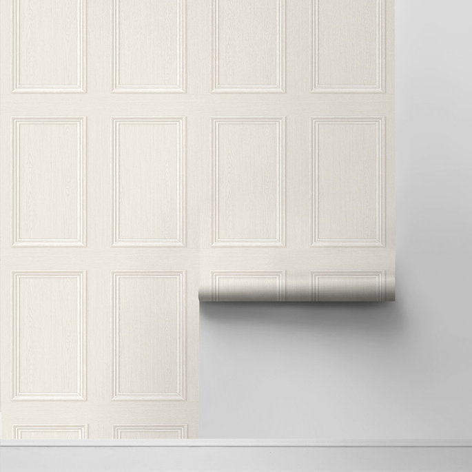 Stacy Garcia Home Peel &amp; Stick Faux Wood Panel Dove Wallpaper image 2 of 4