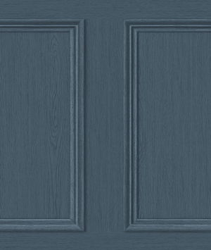 Stacy Garcia Home Peel & Stick Faux Wood Panel Denim Blue Wallpaper