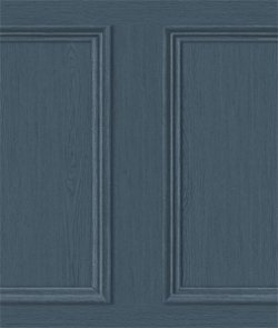 Stacy Garcia Home Peel & Stick Faux Wood Panel Denim Blue Wallpaper