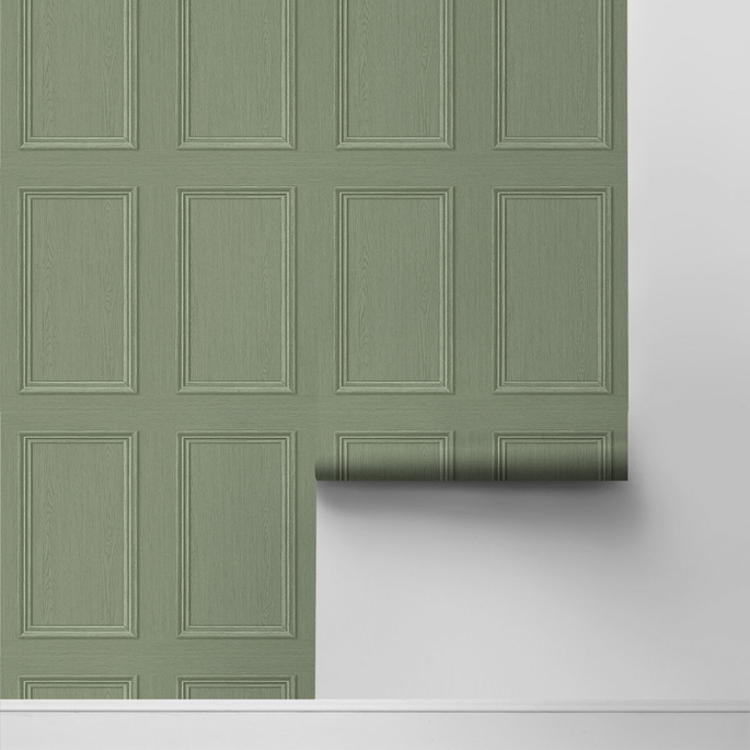 Stacy Garcia Home Peel &amp; Stick Faux Wood Panel Fresh Rosemary Wallpaper image 2 of 4