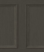 Stacy Garcia Home Peel & Stick Faux Wood Panel Charcoal Wallpaper
