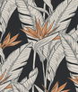 Stacy Garcia Home Peel & Stick Birds of Paradise Onyx & Metallic Copper Wallpaper