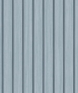 Stacy Garcia Home Peel & Stick Faux Wooden Slats Blue Skies Wallpaper