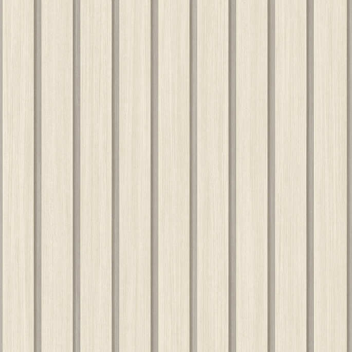 Stacy Garcia Home Peel &amp; Stick Faux Wooden Slats Neutral Wallpaper image 1 of 4