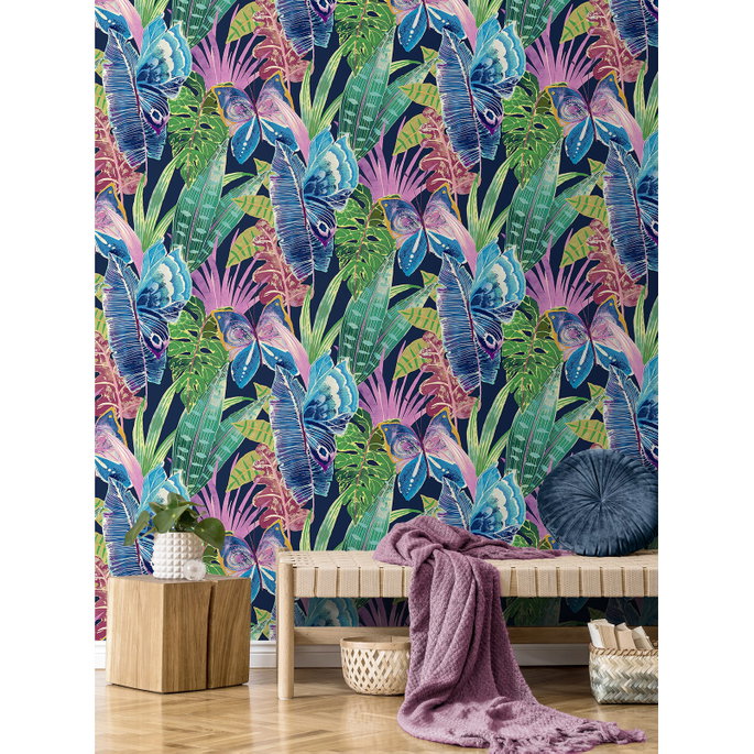 Stacy Garcia Home Peel &amp; Stick Mariposa Azurite Wallpaper image 4 of 5
