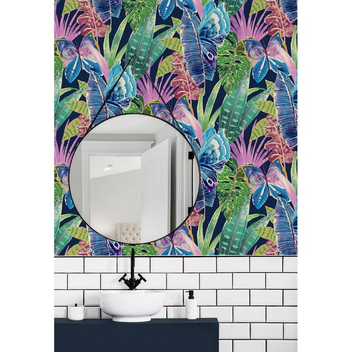 Stacy Garcia Home Peel &amp; Stick Mariposa Azurite Wallpaper image 5 of 5