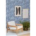 Stacy Garcia Home Peel &amp; Stick Mod Palm Coastal Blue Wallpaper thumbnail image 2 of 5