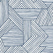 Stacy Garcia Home Peel & Stick Etched Geometric Navy Blue Wallpaper