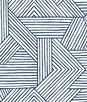 Stacy Garcia Home Peel & Stick Etched Geometric Navy Blue Wallpaper