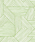 Stacy Garcia Home Peel & Stick Etched Geometric Spring Green Wallpaper