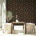Stacy Garcia Home Peel &amp; Stick Jacobean Floral Trail Ebony Wallpaper thumbnail image 6 of 7