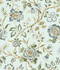 Stacy Garcia Home Peel & Stick Jacobean Floral Trail Sea Mist Wallpaper