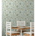 Stacy Garcia Home Peel &amp; Stick Jacobean Floral Trail Sea Mist Wallpaper thumbnail image 2 of 7