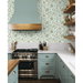 Stacy Garcia Home Peel &amp; Stick Jacobean Floral Trail Sea Mist Wallpaper thumbnail image 3 of 7