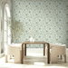 Stacy Garcia Home Peel &amp; Stick Jacobean Floral Trail Sea Mist Wallpaper thumbnail image 6 of 7