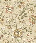 Stacy Garcia Home Peel & Stick Jacobean Floral Trail Latte Wallpaper