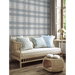 Stacy Garcia Home Peel &amp; Stick Crossroads Plaid Argos Grey &amp; Blue Wallpaper thumbnail image 2 of 6