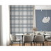 Stacy Garcia Home Peel &amp; Stick Crossroads Plaid Argos Grey &amp; Blue Wallpaper thumbnail image 3 of 6