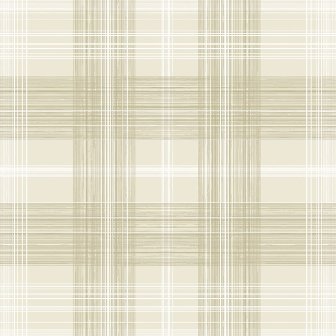 Stacy Garcia Home Peel &amp; Stick Crossroads Plaid Sand Dollar Wallpaper image 1 of 6