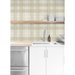 Stacy Garcia Home Peel &amp; Stick Crossroads Plaid Sand Dollar Wallpaper thumbnail image 4 of 6