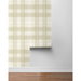 Stacy Garcia Home Peel &amp; Stick Crossroads Plaid Sand Dollar Wallpaper thumbnail image 6 of 6