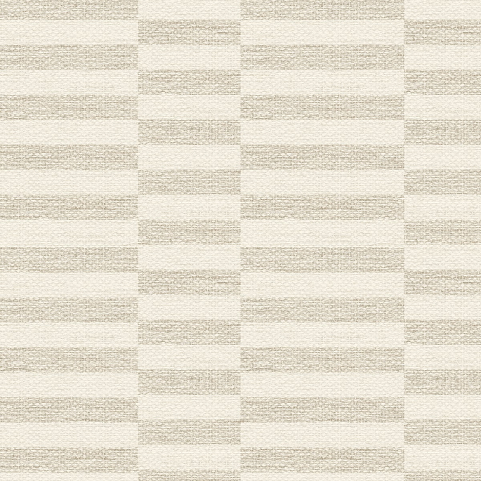 Stacy Garcia Home Peel &amp; Stick Faux Woven Stripe Natural Wallpaper image 1 of 7