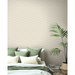 Stacy Garcia Home Peel &amp; Stick Faux Woven Stripe Natural Wallpaper thumbnail image 5 of 7