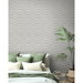 Stacy Garcia Home Peel &amp; Stick Faux Woven Stripe Iron Mist Wallpaper thumbnail image 5 of 7