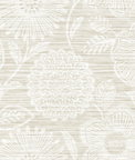Stacy Garcia Home Peel & Stick Faux Grass Floral Sand Wallpaper