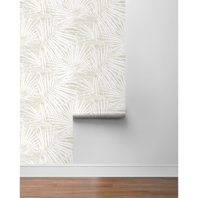 Stacy Garcia Home Peel &amp; Stick Fossil Palm Natural Wallpaper image 6 of 6