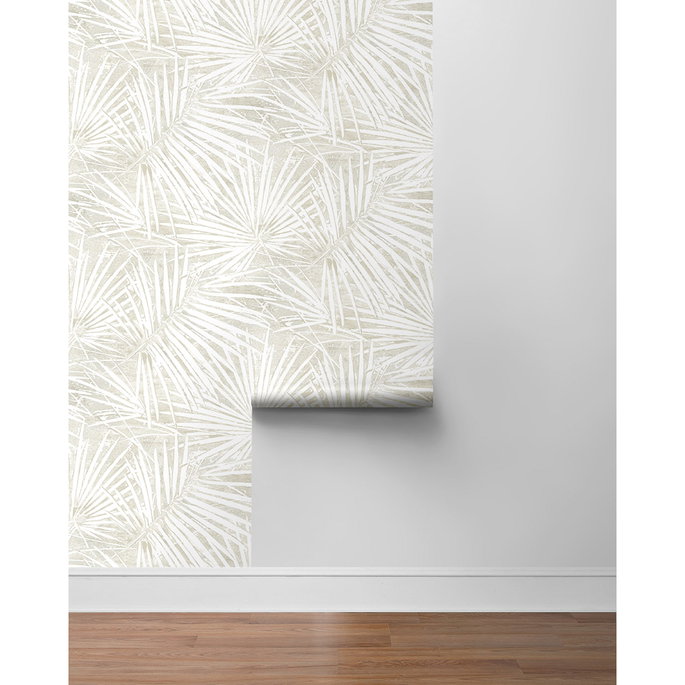 Stacy Garcia Home Peel &amp; Stick Fossil Palm Natural Wallpaper image 6 of 6