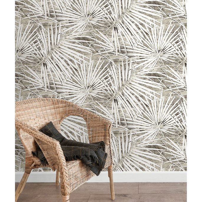 Stacy Garcia Home Peel &amp; Stick Fossil Palm Pavestone Wallpaper image 4 of 6
