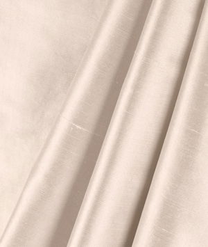 Premium Ivory Silk Shantung Fabric