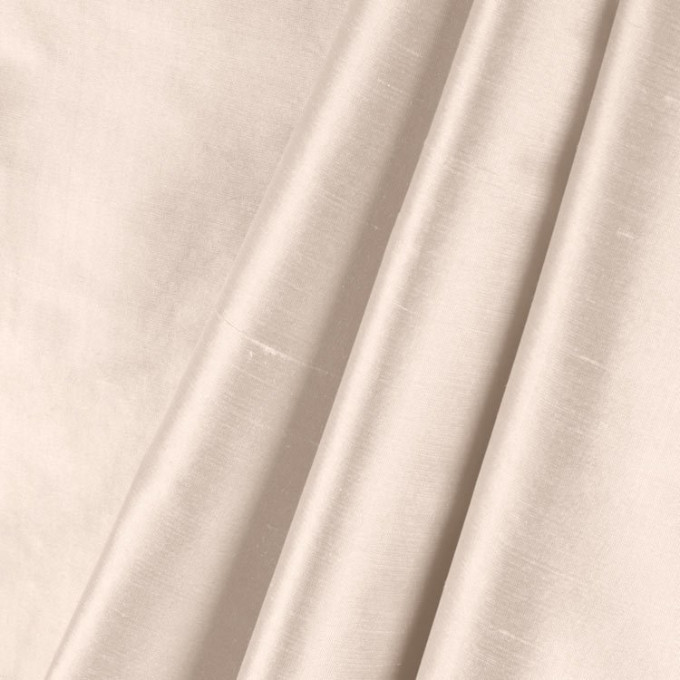 Premium Ivory Silk Shantung Fabric