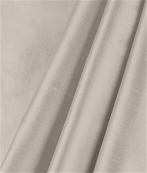 Premium Silver Silk Shantung Fabric