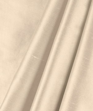 Premium Cream Silk Shantung Fabric