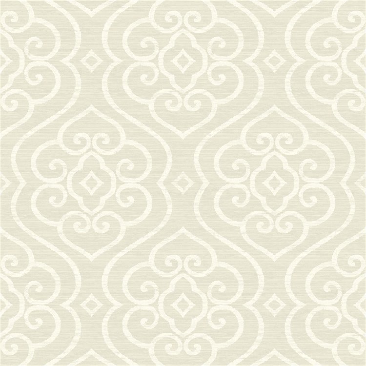 Seabrook Designs Arden Light Gray & White Wallpaper