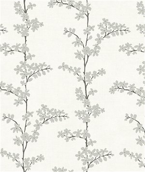Seabrook Designs Appleton White & Gray Wallpaper