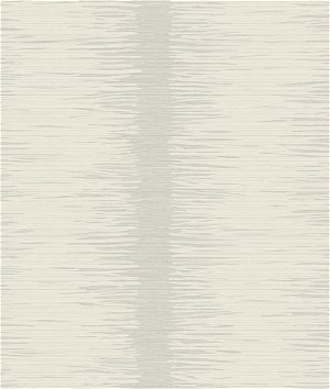 Seabrook Designs Bellvale Stripe Metallic Silver & White Wallpaper