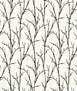 Seabrook Designs Deer Park Black & White Wallpaper