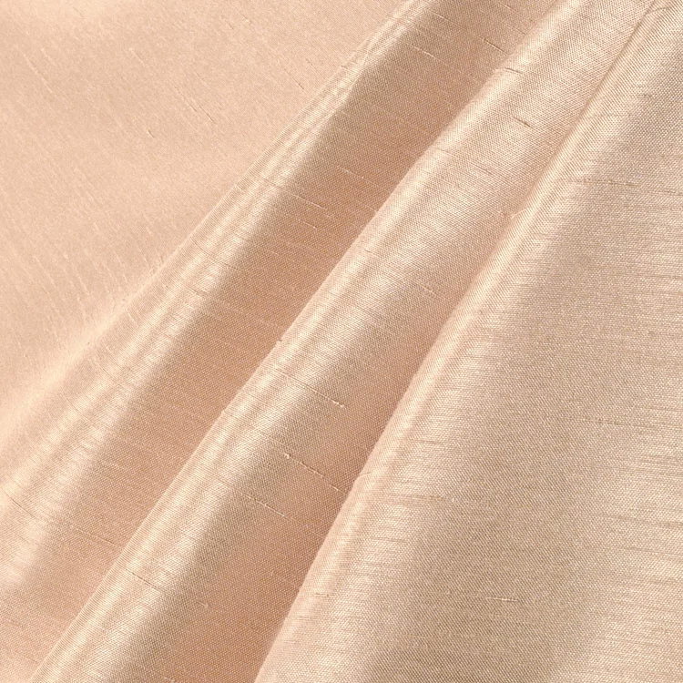 Taupe Shantung Satin Fabric