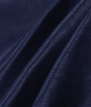 Navy Shantung Satin Fabric