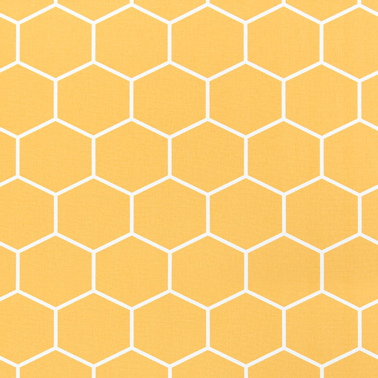 Premier Prints Shapes Brazilian Yellow Fabric