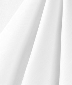 114 Inch White Cotton Sateen Sheeting Fabric