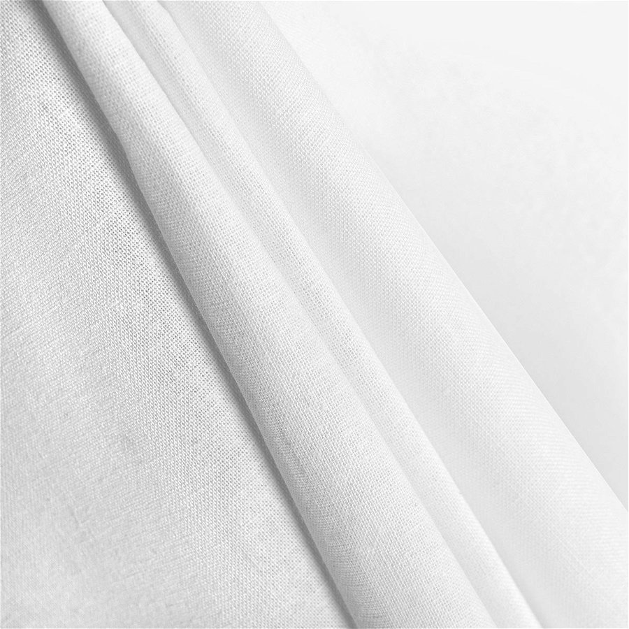 Machine Washable White Tropical Fabric - B. Black & Sons Fabrics