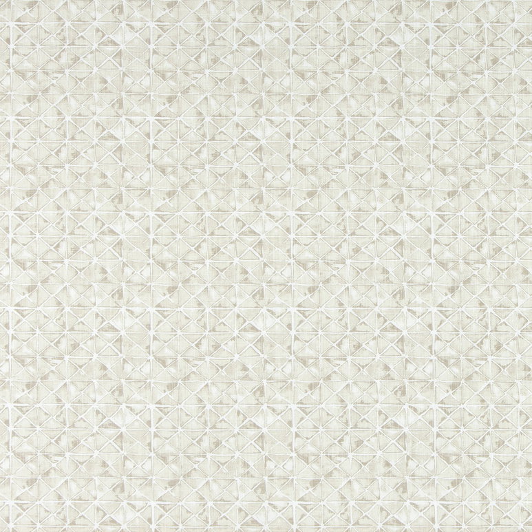 Angela Harris Shibori Triangle Coco Milk Luxe Canvas Fabric