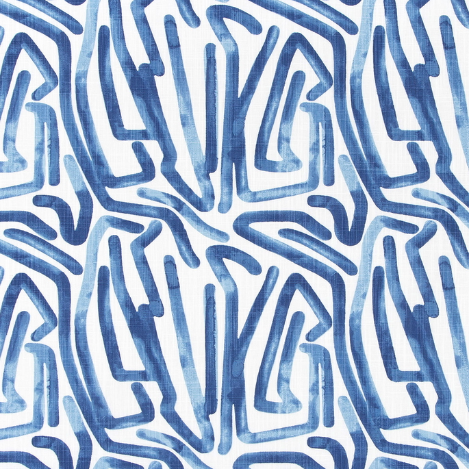 Premier Prints Shiva Commodore Blue Slub Canvas Fabric image 1 of 1