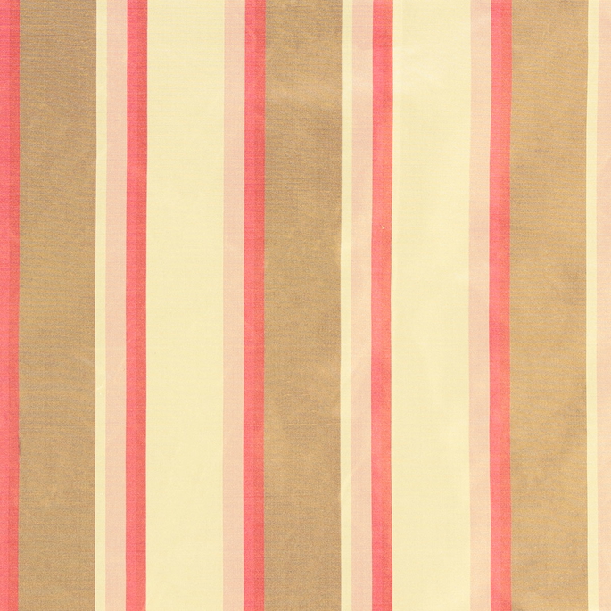 RK Classics Christy Silk Taffeta Stripe Golden Demure Fabric image 1 of 2